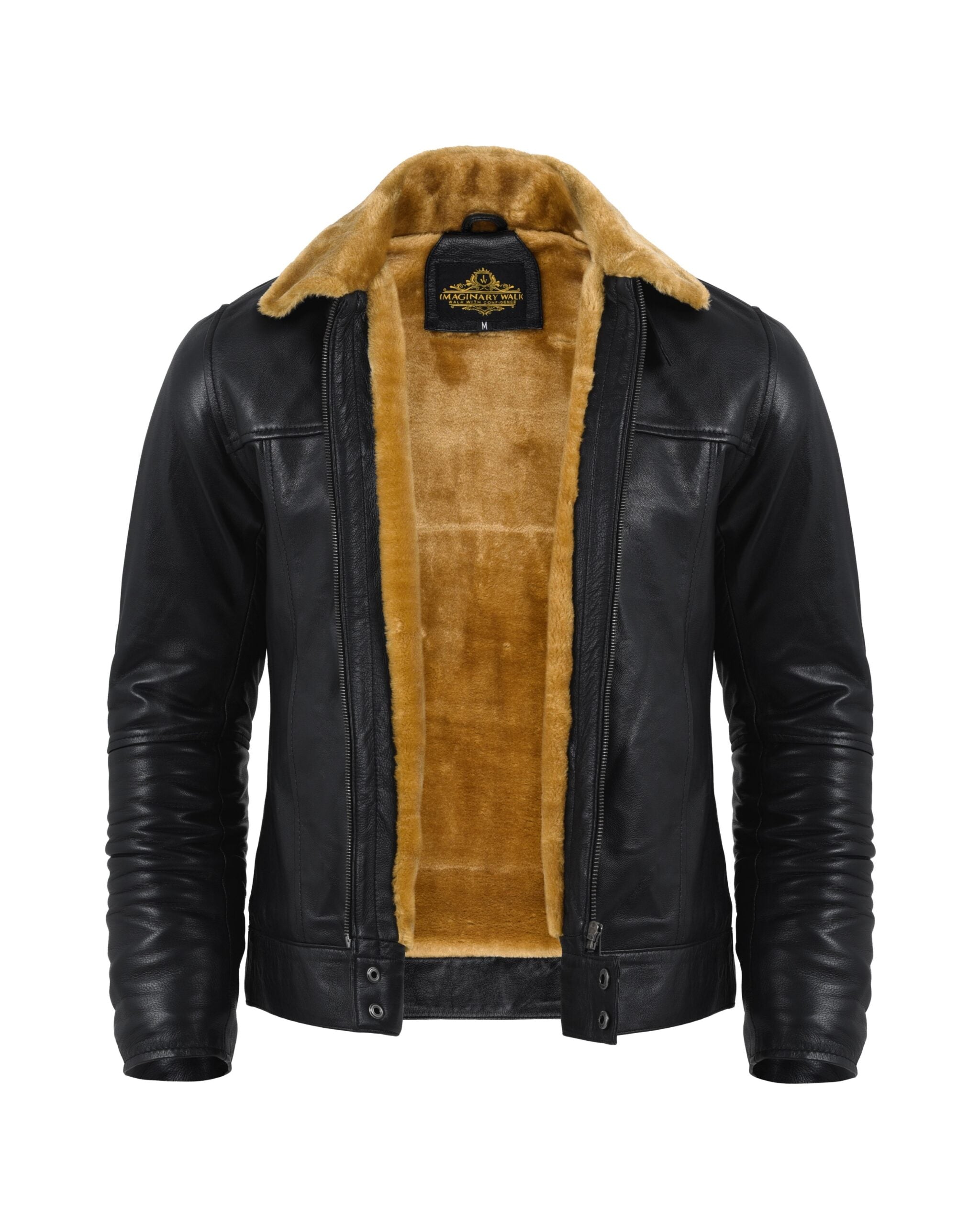 Men's Sheepskin Leather Aviator Coats with Shearling Collar Men's Sheepskin Leather Aviator Coats with Shearling Collar